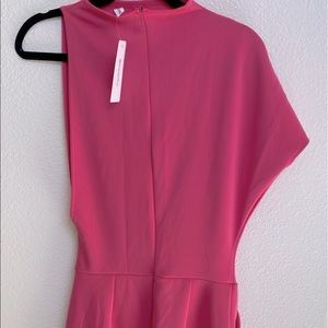 Pink jumpsuit with pockets
